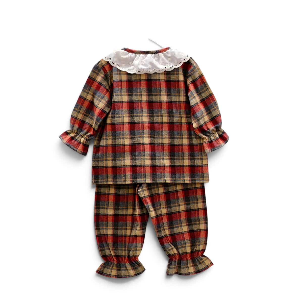 Pijama menina quadrados