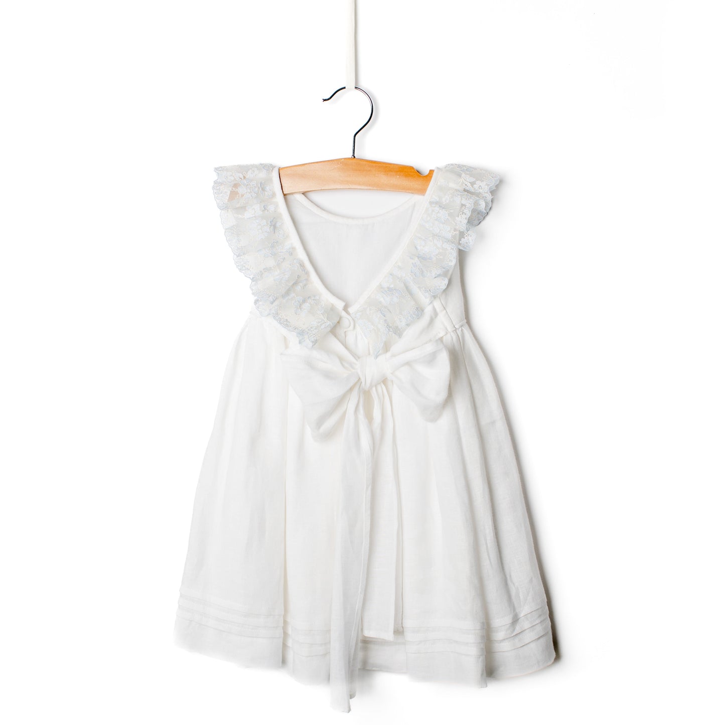 Vestido linho pregas