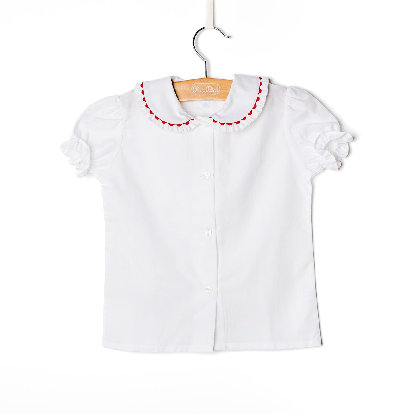 Blusa menina folho oxford