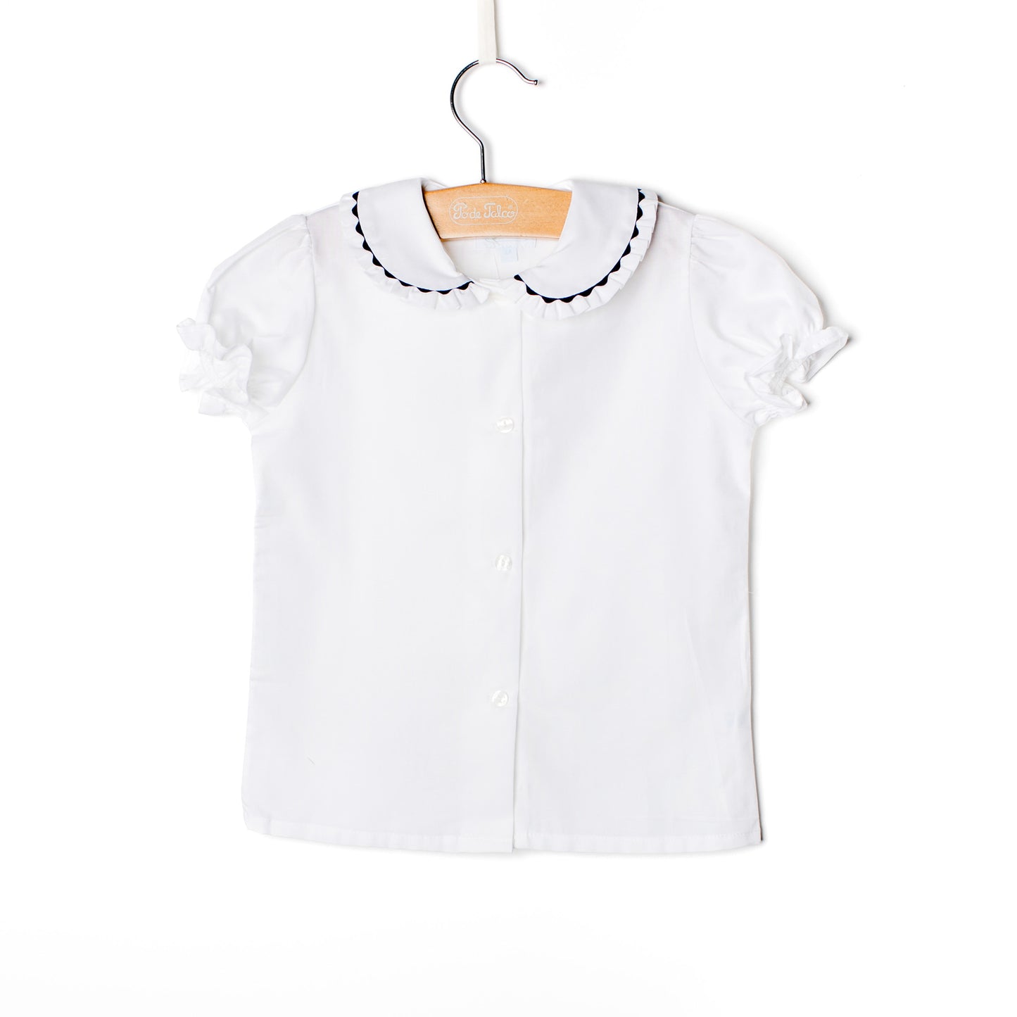 Blusa menina folho oxford