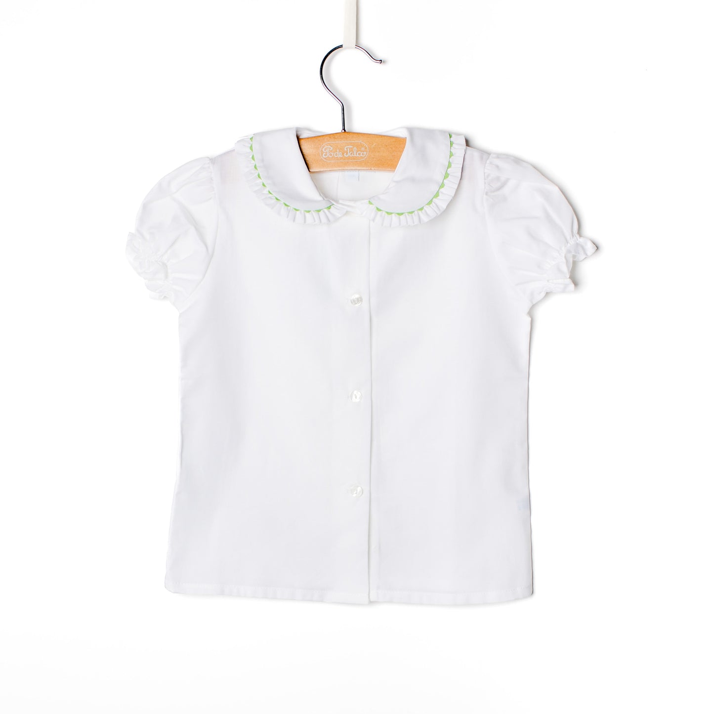 Blusa menina folho oxford