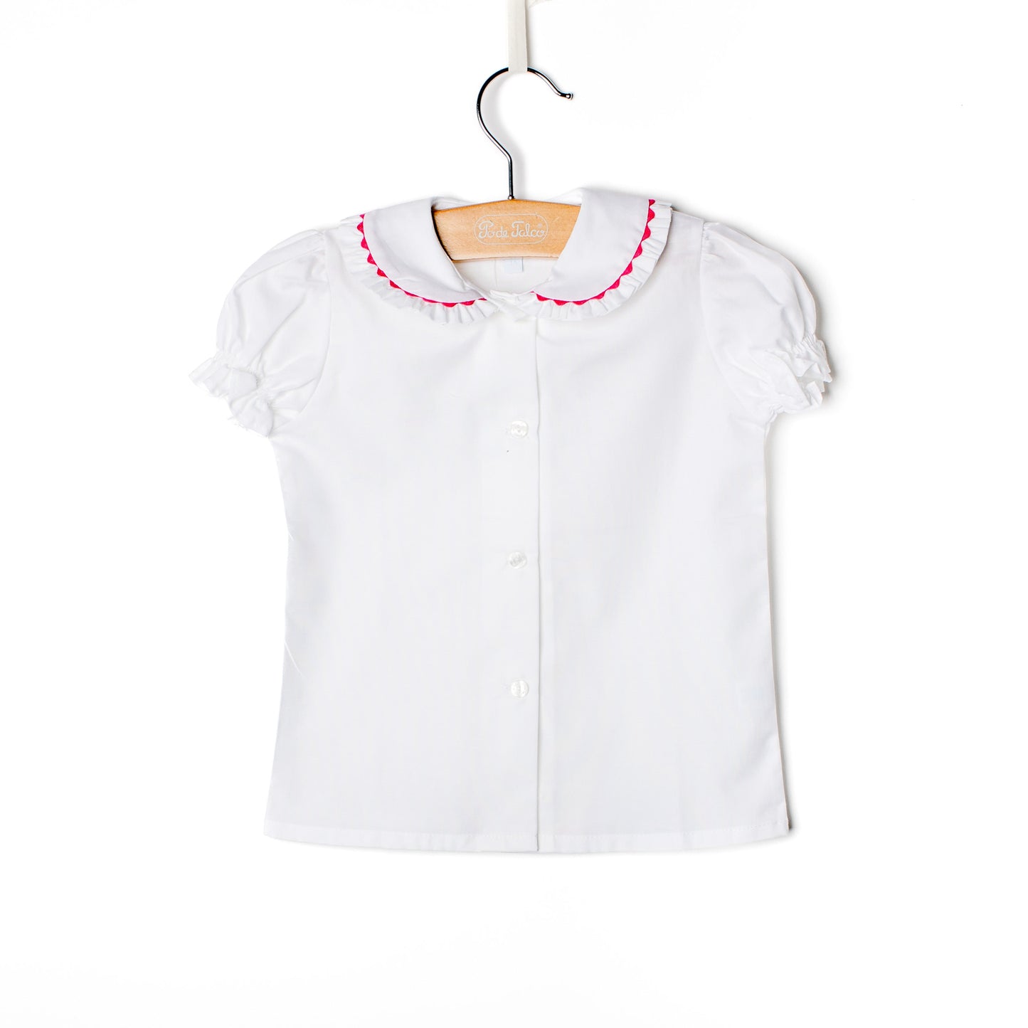Blusa menina folho oxford