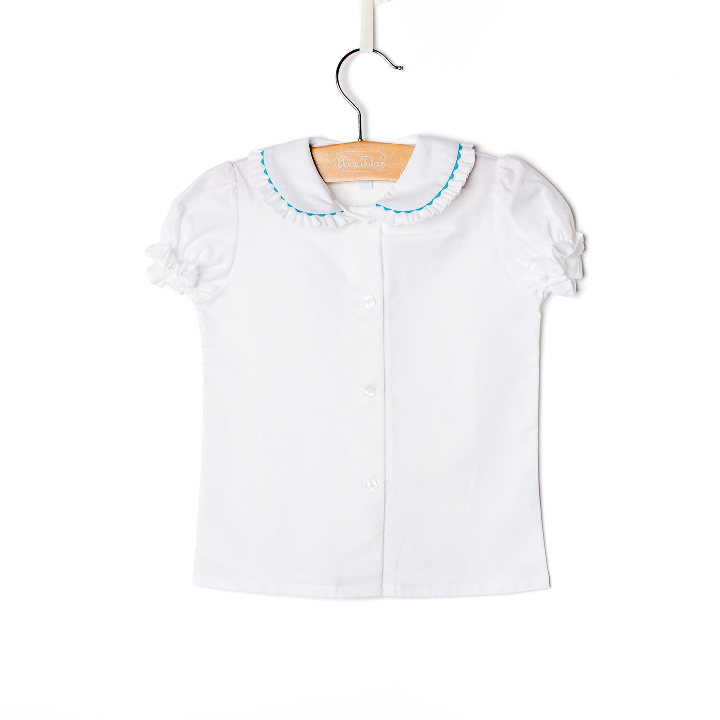 Blusa menina folho oxford