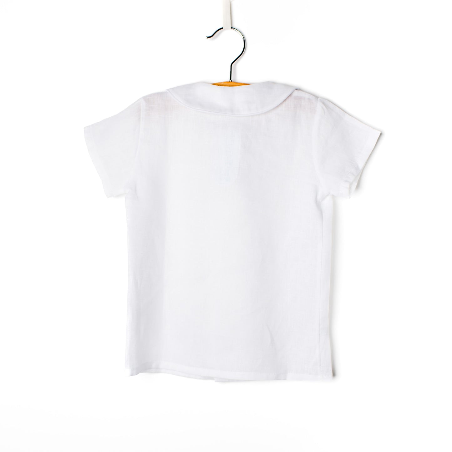 Camisa rapaz linho traçada