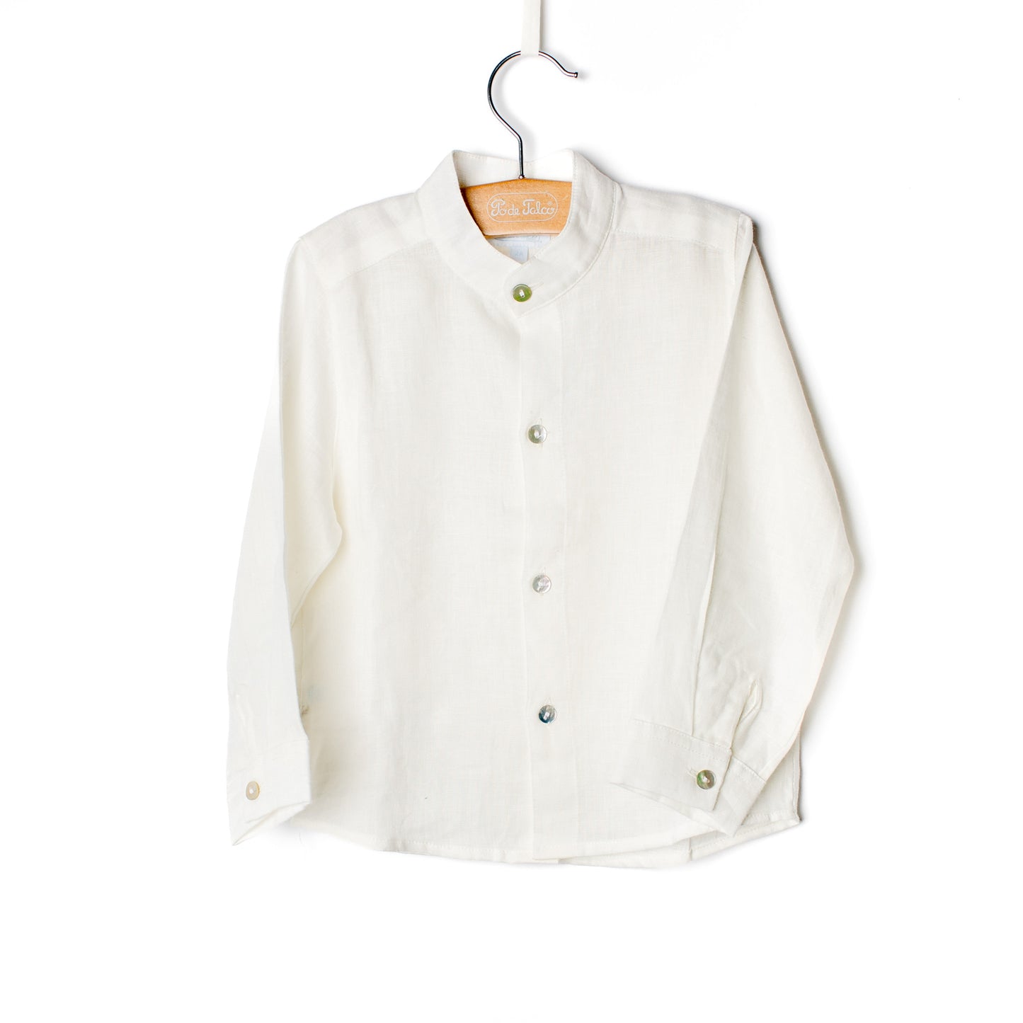 Camisa rapaz linho meia gola