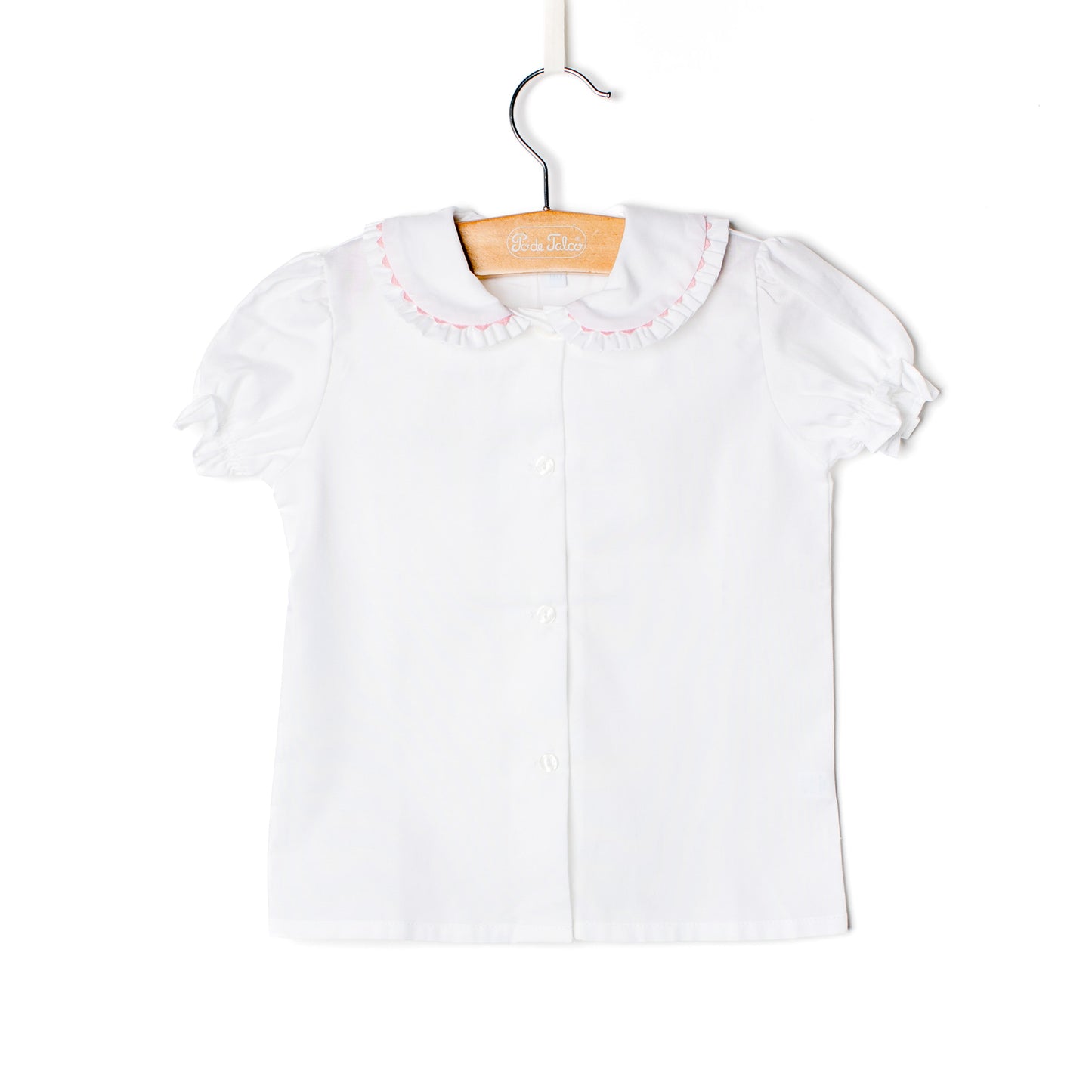 Blusa menina folho oxford