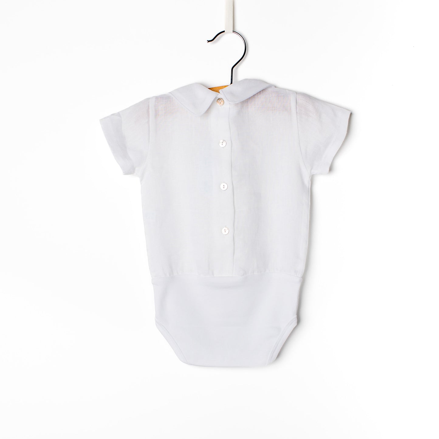 Body/camisa linho gola bico