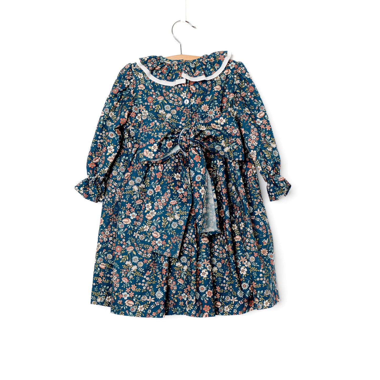 Vestido smokes florzinha