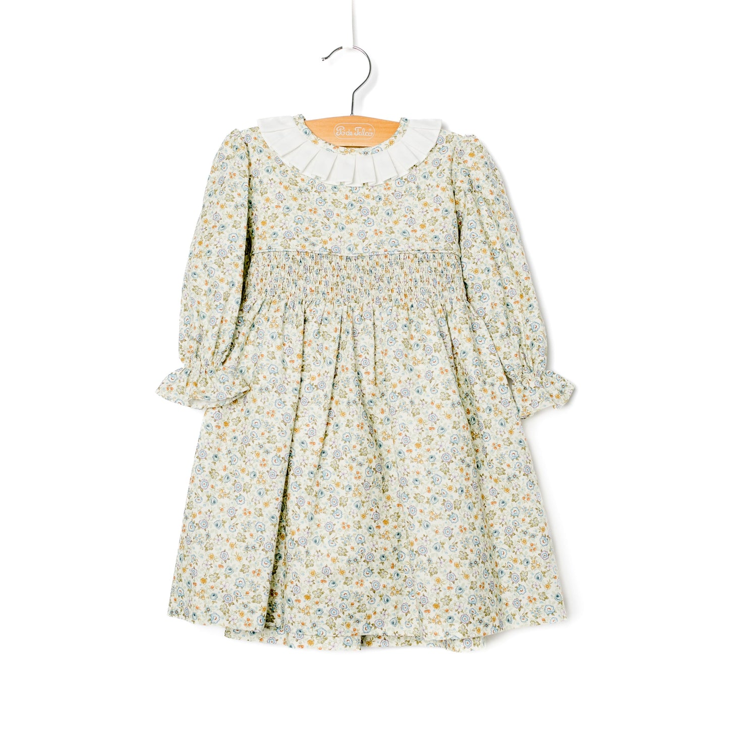 Vestido smokes florzinha