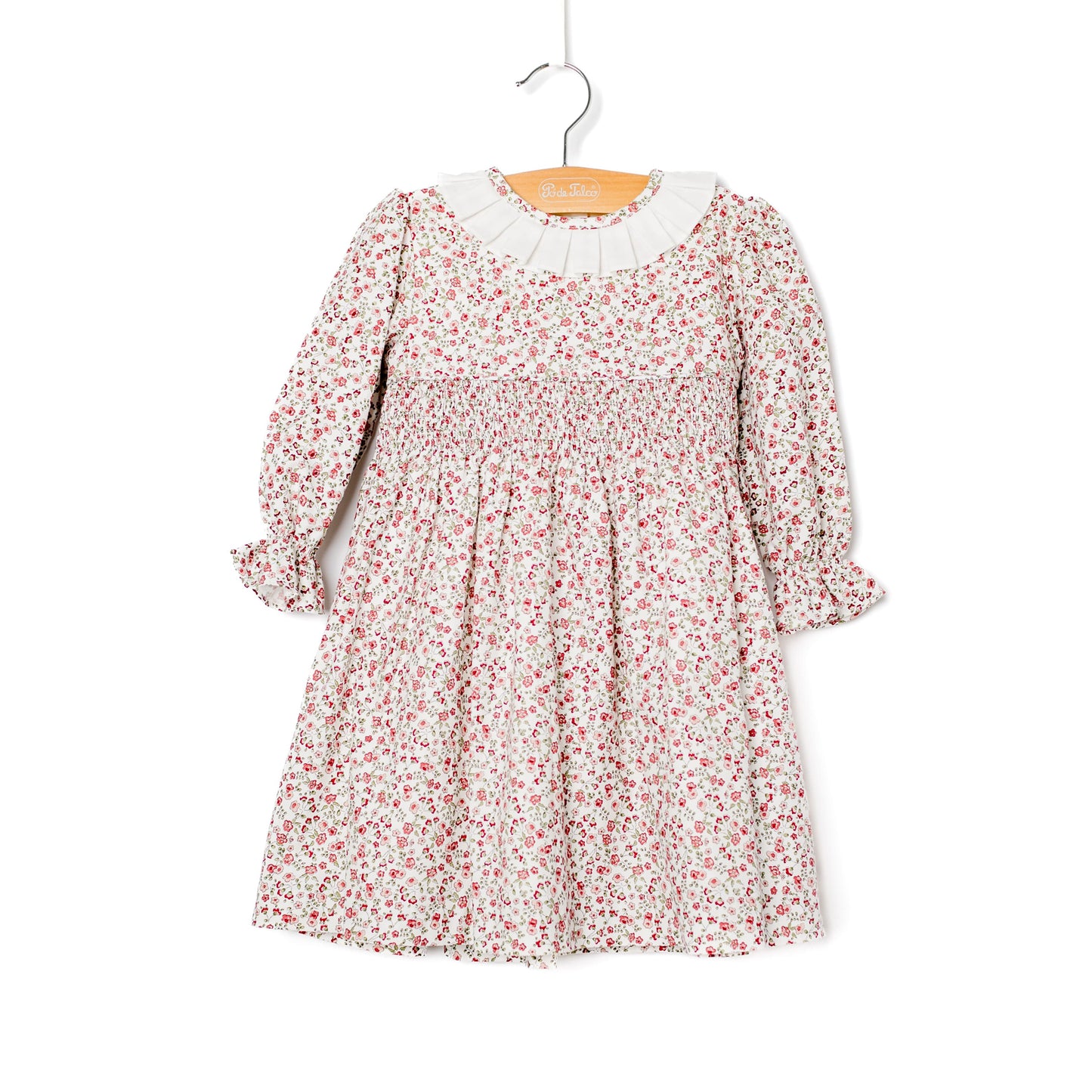 Vestido smokes florzinha