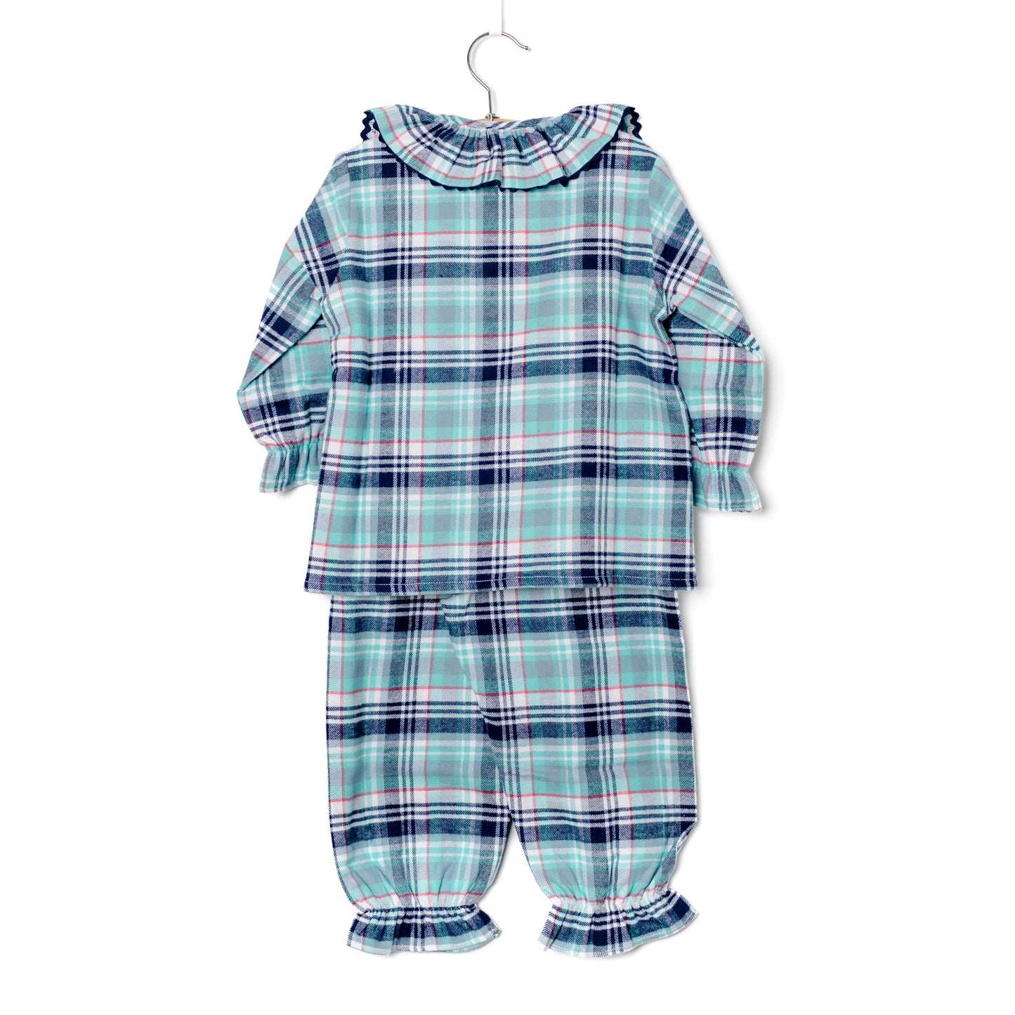 Pijama menina quadrados