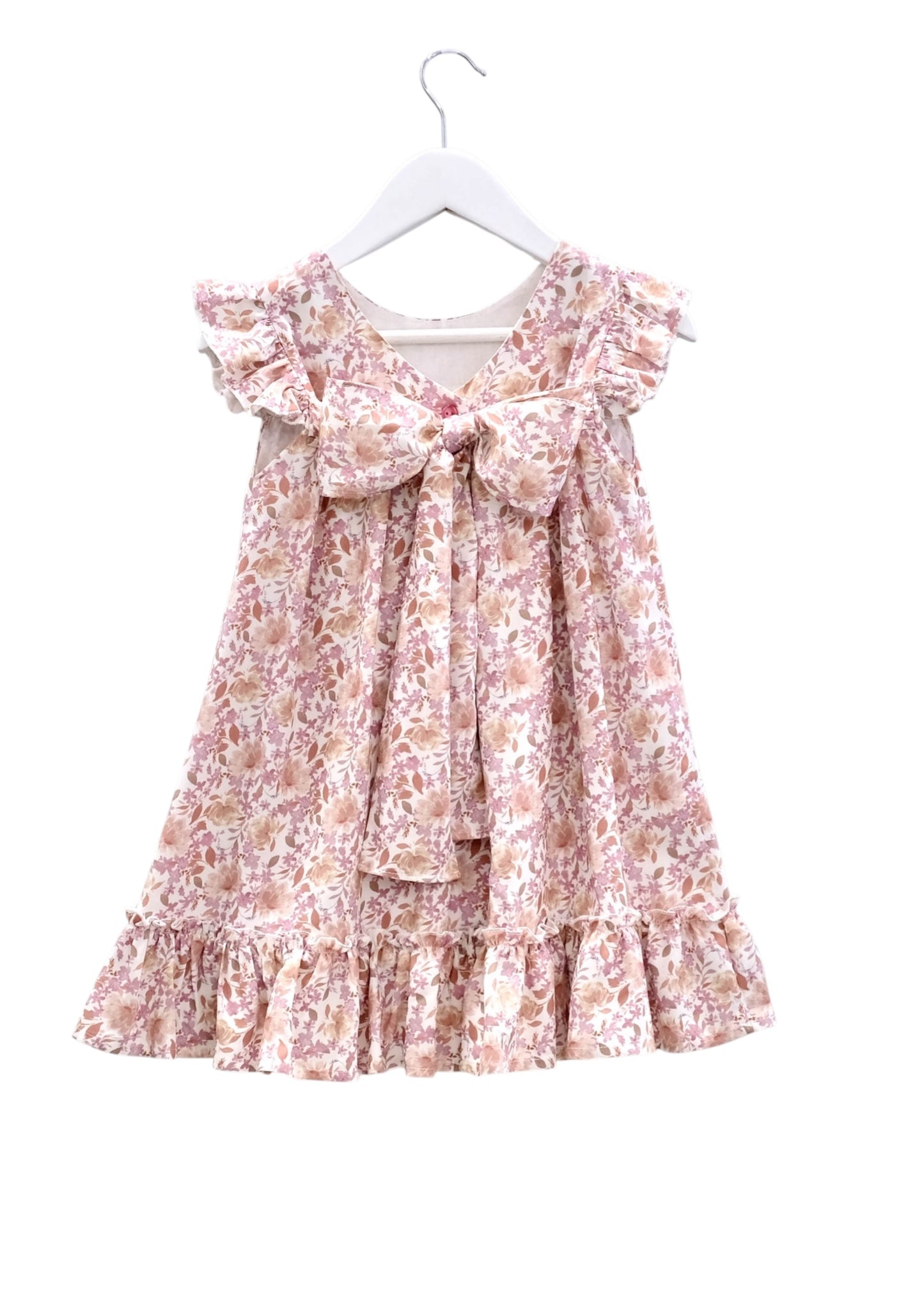 Vestido flores folho