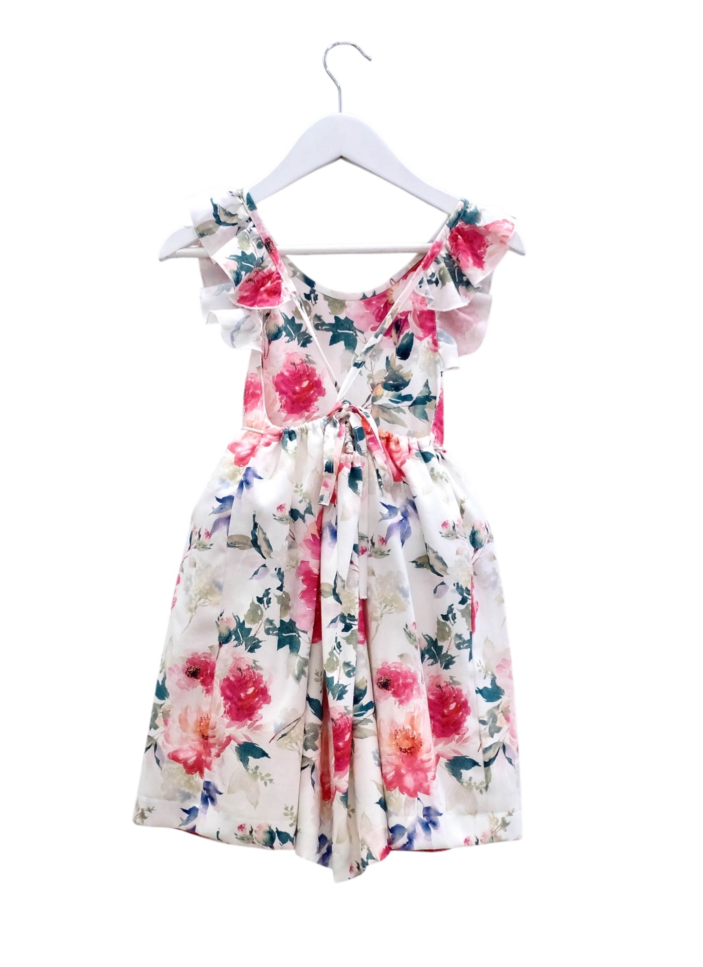 Vestido flores folho