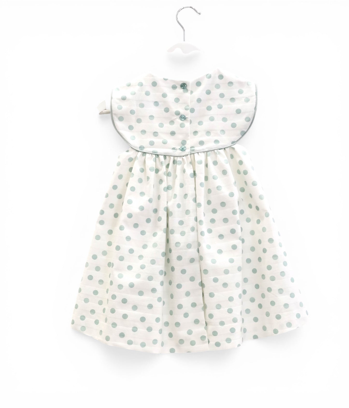 Vestido bolinha laço