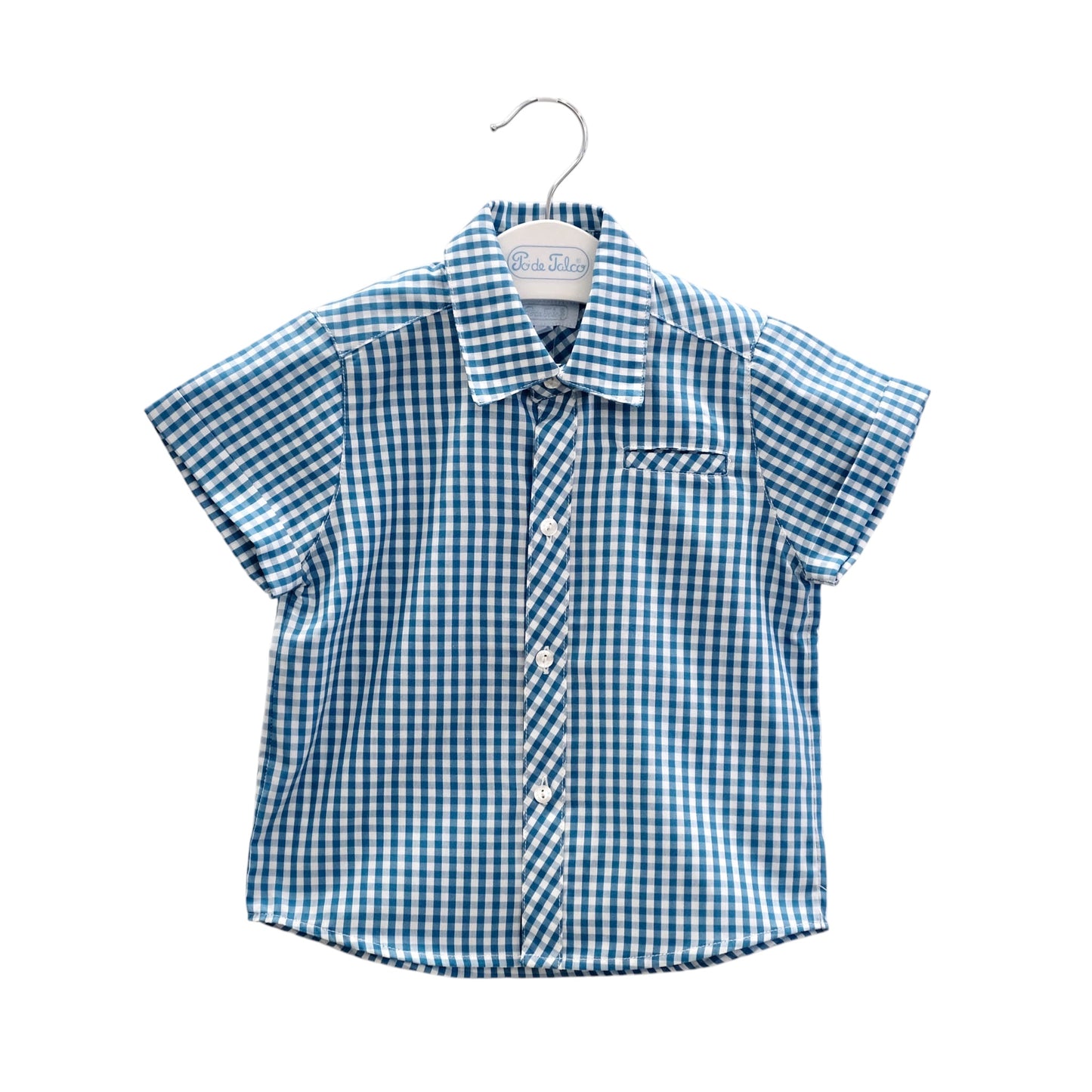 Camisa rapaz quadrados