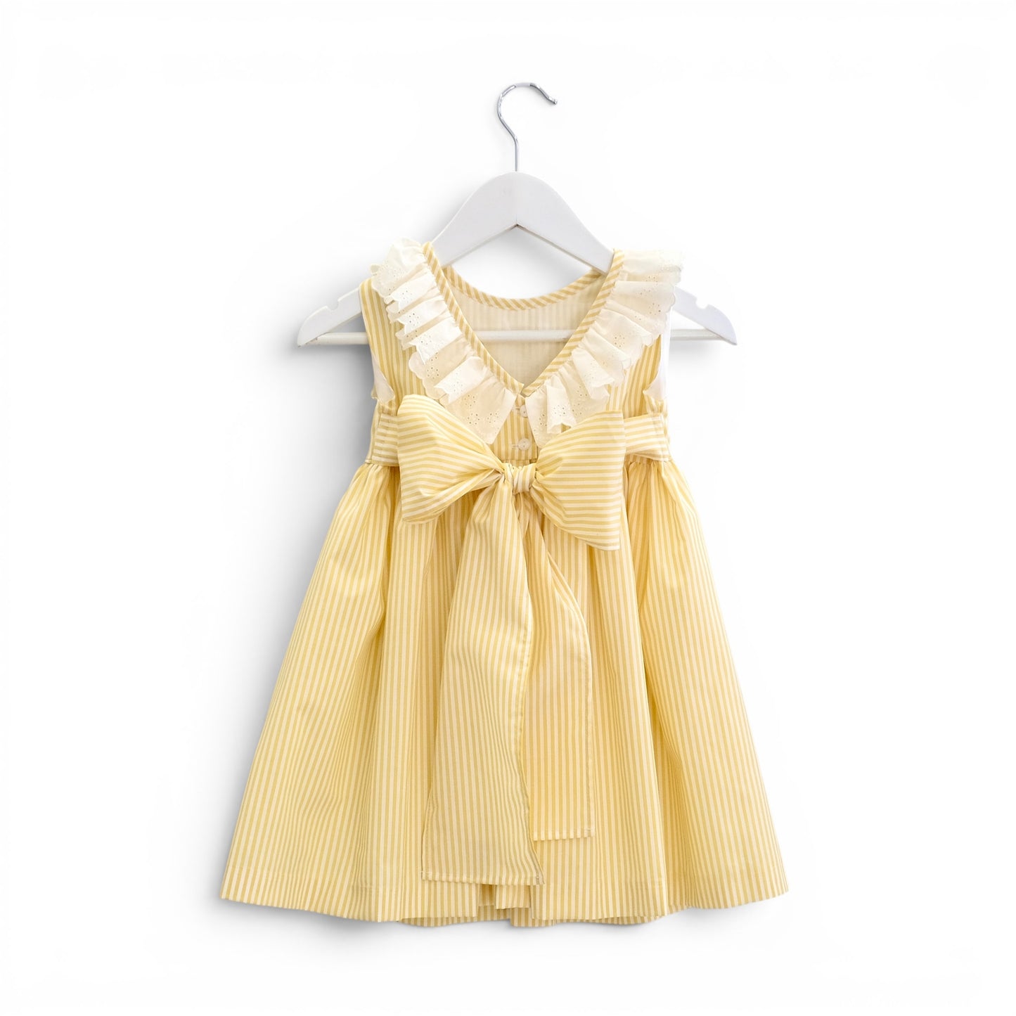 Vestido bico risca