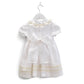 Vestido linho renda ajour