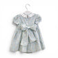 Vestido linho smokes florzinha