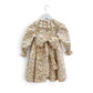 Vestido gola flor