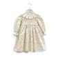 Vestido gola flor