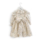 Vestido gola flor