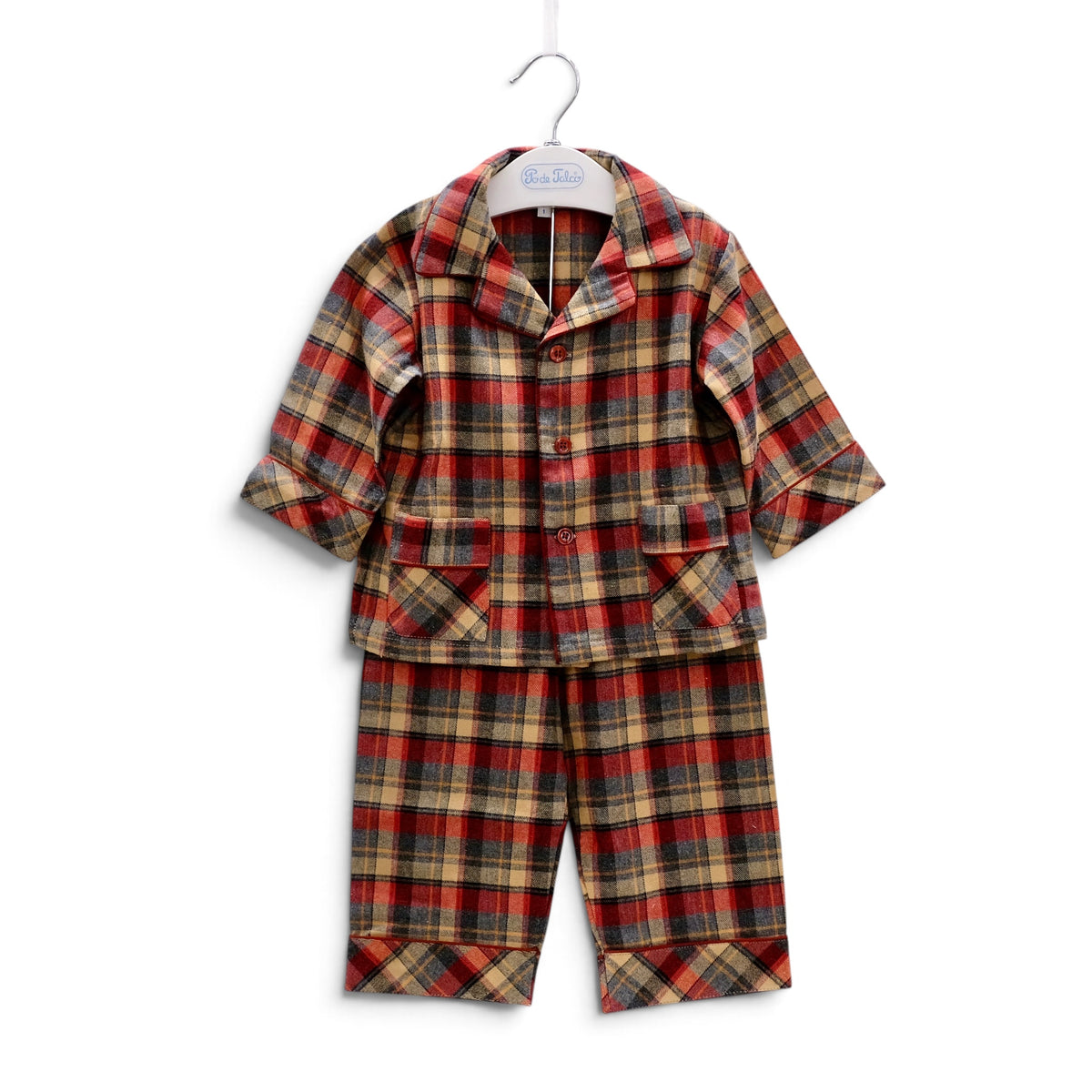 Pijama menino quadrados