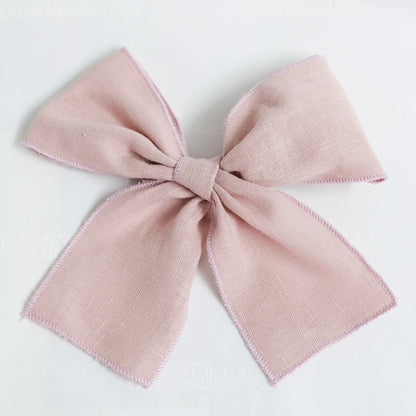 Vestido linho pérola bordado inglês