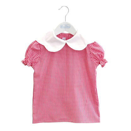 Blusa menina quadradinho