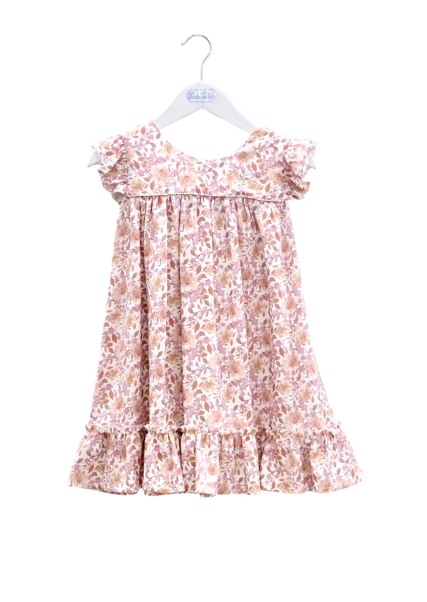 Vestido flores folho