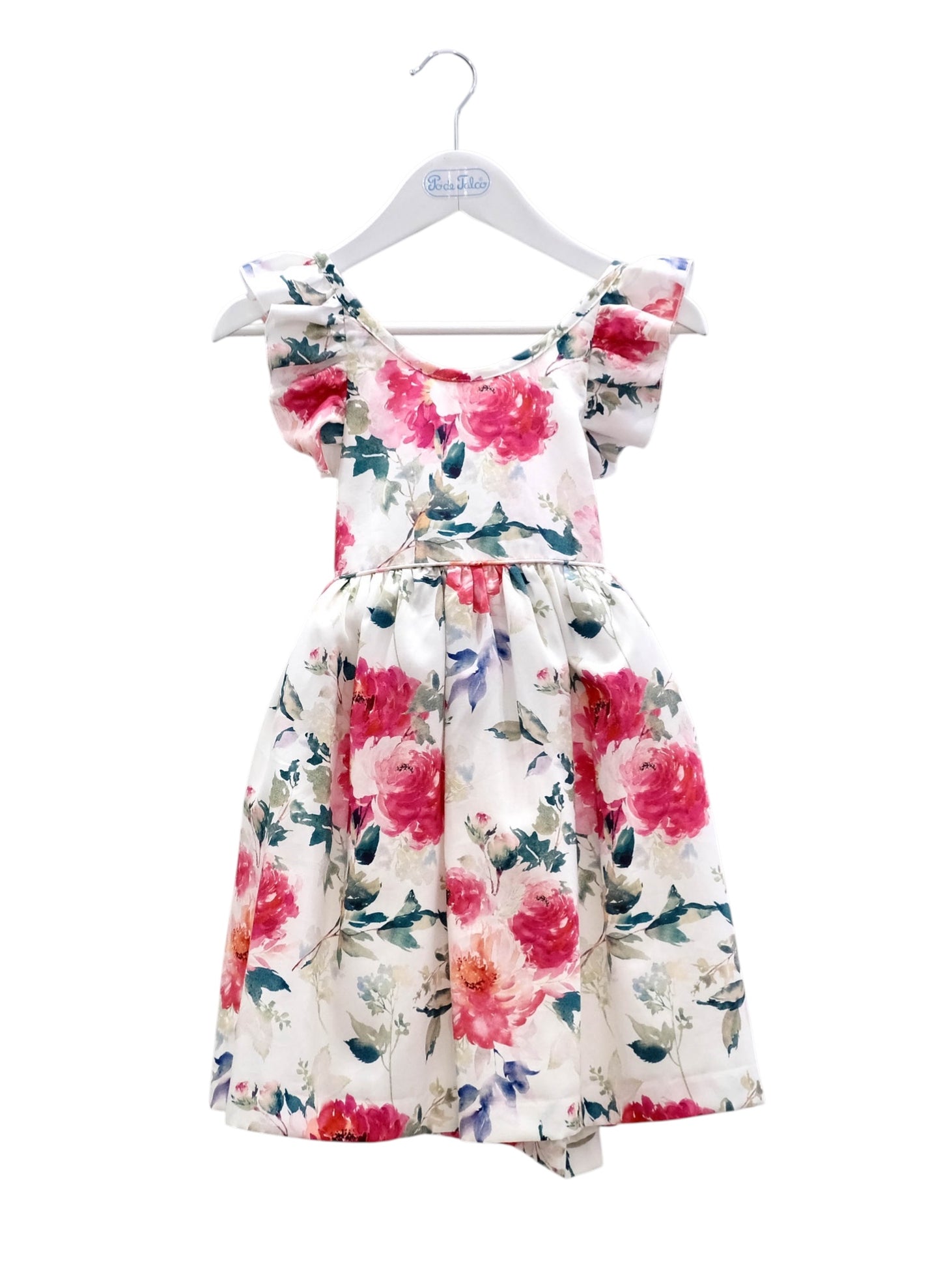 Vestido flores folho