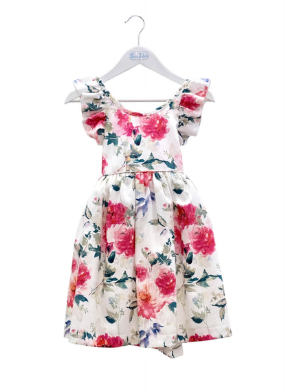 Vestido flores folho