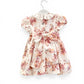 Vestido linho smokes flor