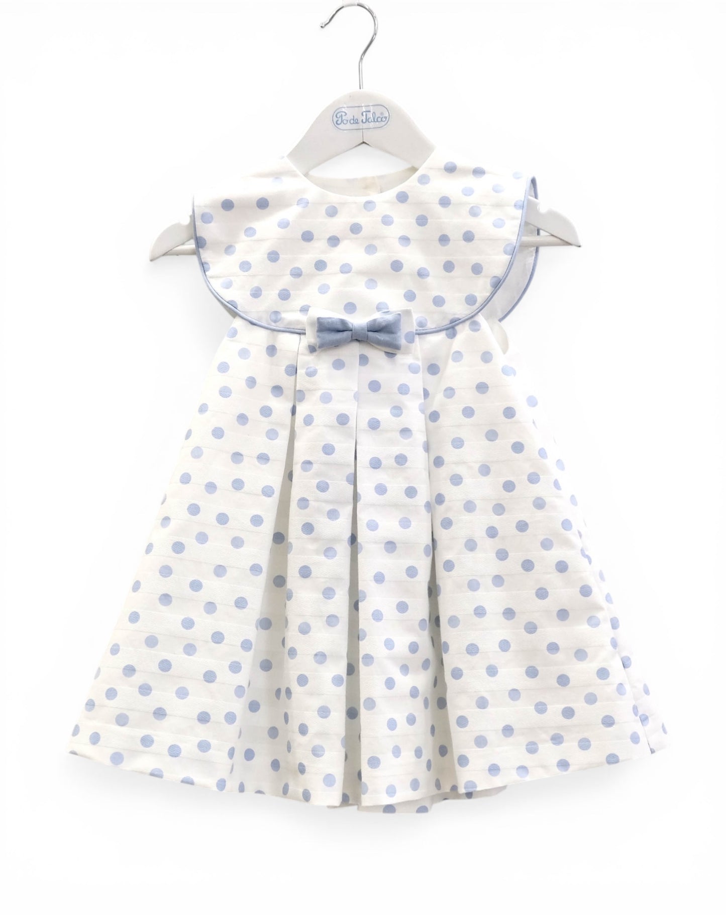 Vestido bolinha laço