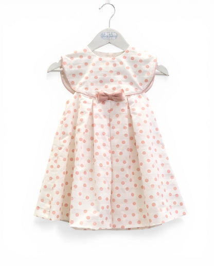 Vestido bolinha laço