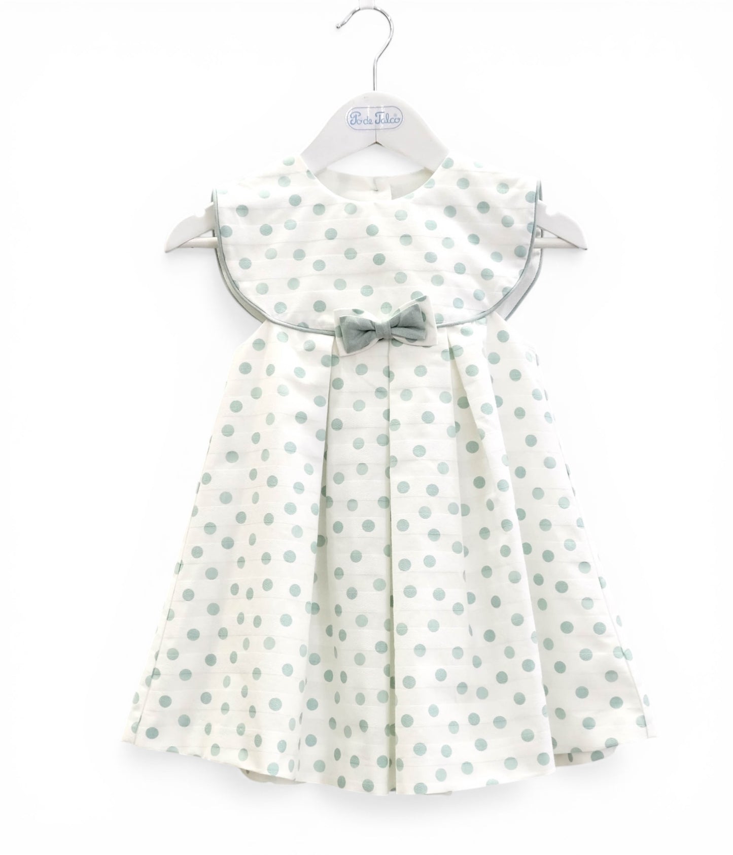 Vestido bolinha laço