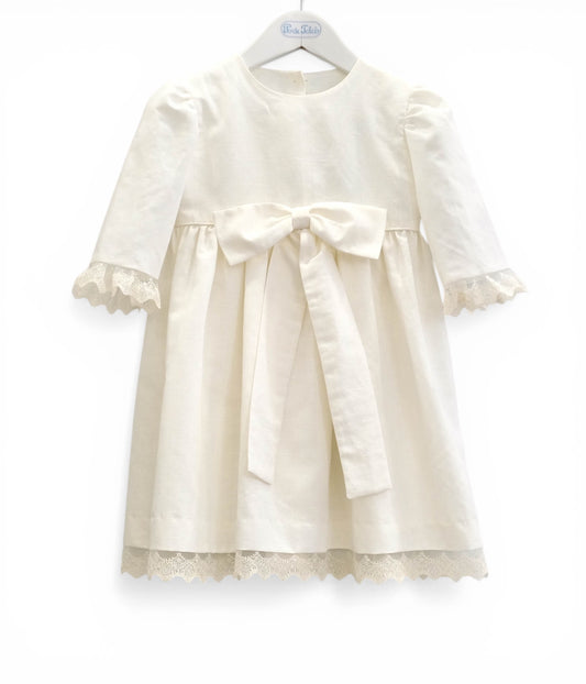 Vestido renda laço