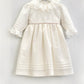 Vestido pregas renda