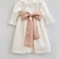 Vestido pregas renda