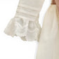 Vestido pregas renda vivo