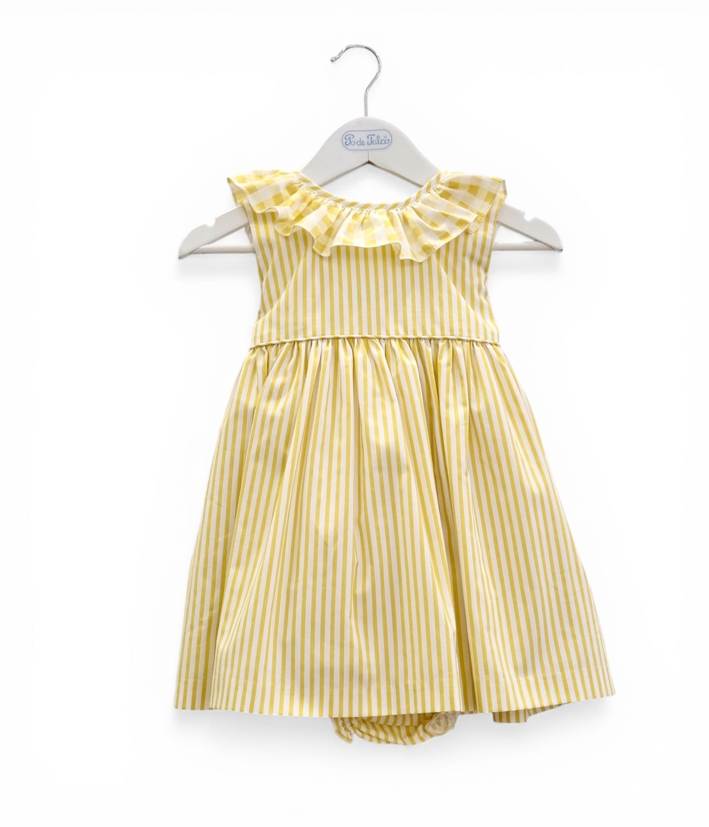 Vestido bico risca
