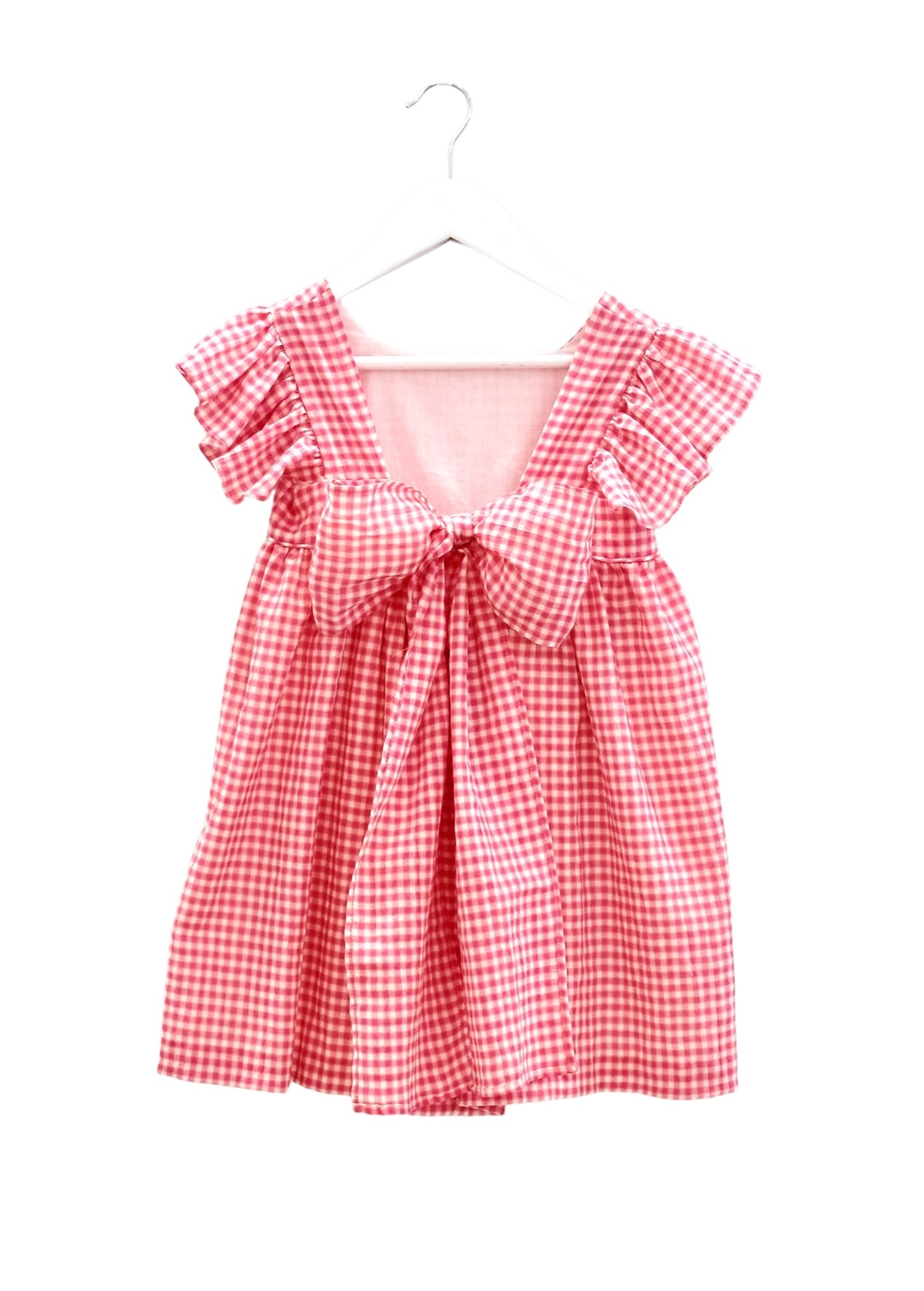 Vestido folho quadrados