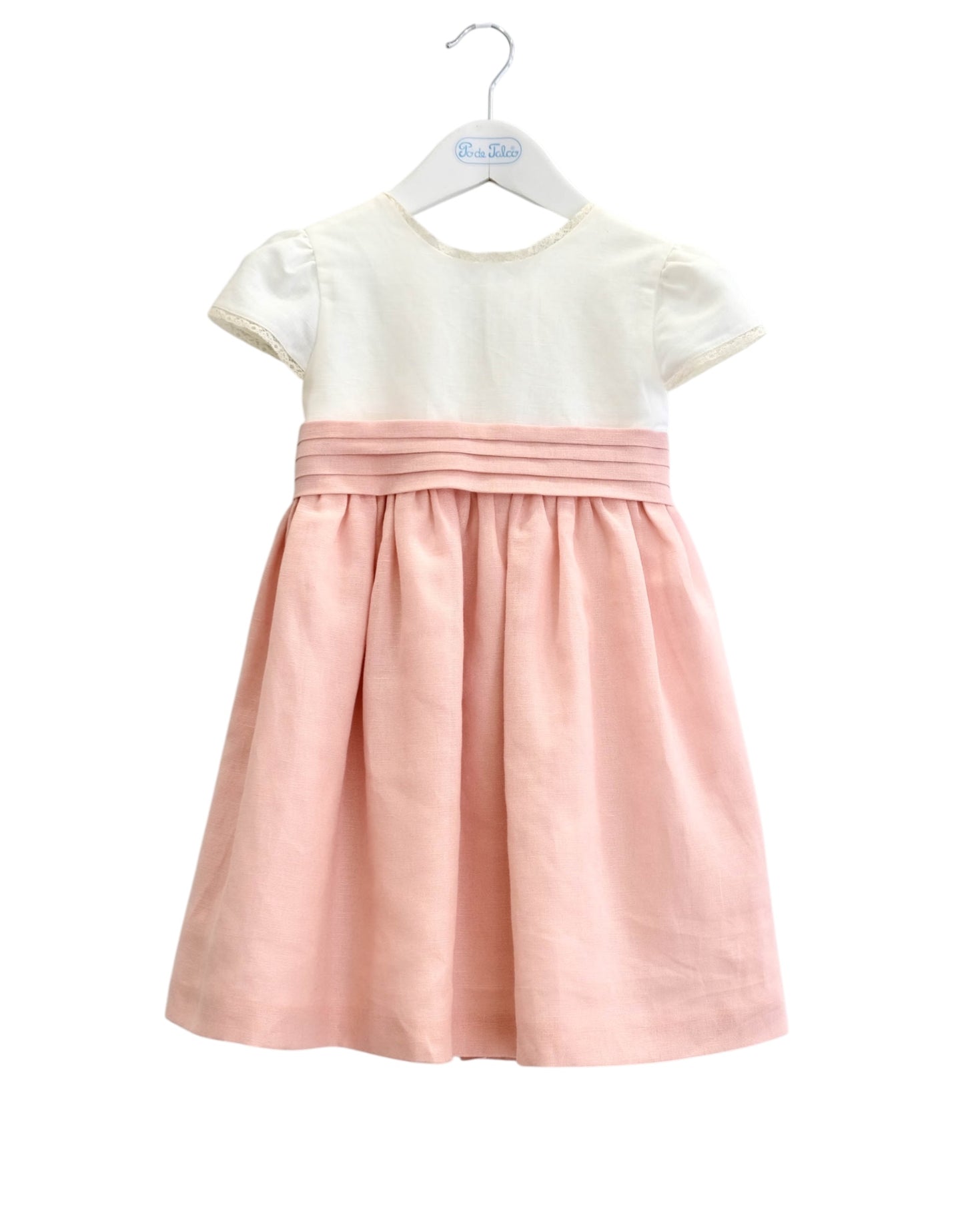 Vestido linho renda