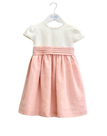 Vestido linho renda