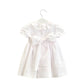 Vestido linho renda ajour