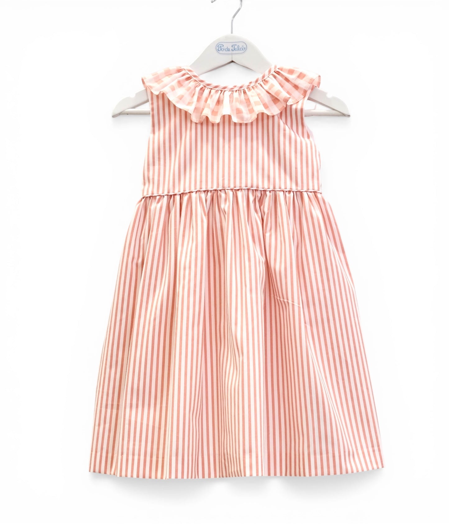 Vestido bico risca
